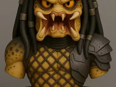 Predator Bust 3D print model