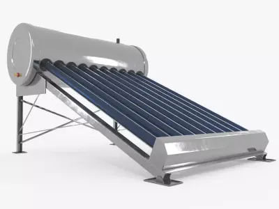 SOLAR WATER HEATER 3D model
