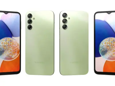 Samsung Galaxy A14 5G Light Green High Poly 3D model