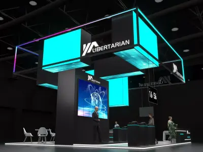 Exhibition Stand Stall Booth Low-poly 3D model