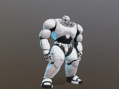 stomtobt003 humanoid robot Low-poly 3D model