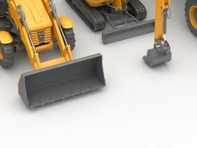 Modern industrial vehicle 3D model