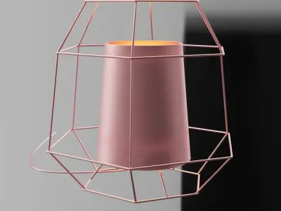 Table lamp Wire 3D model