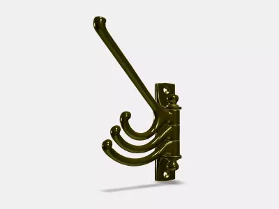 KAMPIG 3armed swivel hook Low-poly 3D model