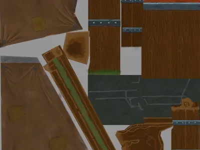 Viking house Low-poly 3D model