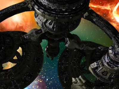 3DRT - Norad Space Stations - Voxis Low-poly 3D model