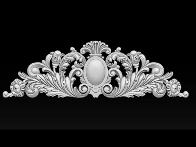Baroque ornaments model 3D print model