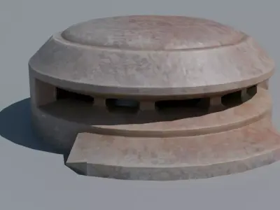 Military Bunker Collection 3D Model Pack Low-poly 3D model