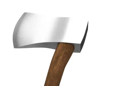 wooden Axe PBR 3D model