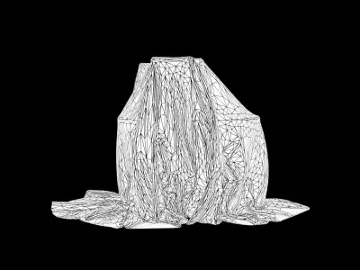 Fabric Cover 20 Low-poly 3D model