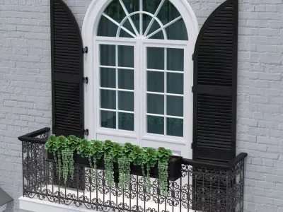 3D model Windows and doors in the style of modern classics 3 3D model