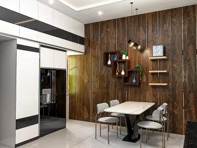 4BHK Modular Interior 3D model