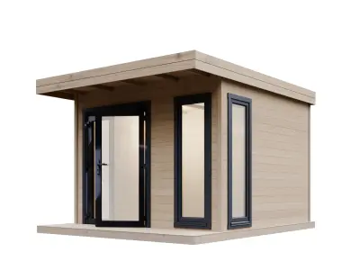 Small wooden cabin  3D model