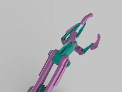 Robotic arm machine scifi 3D model