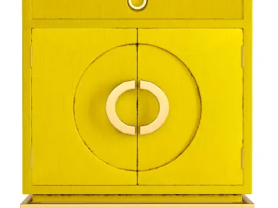 DISK Yellow 2-door sideboard KARE DESIGN 3D model