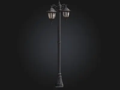 Victorian Streetlamp  Timeless Elegance for Historical Settings 3D model