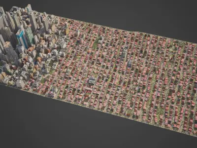 City R6 MAYA Low-poly 3D model