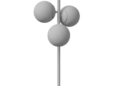 Lampada da Tavolo con 3 Sfere in Vetro Uvol 3D model