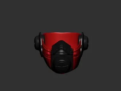 helmet high poly sculpt 3d printable  3D model