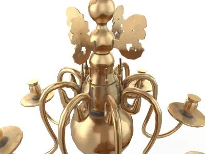 Chandelier in style of person Low-poly 3D model