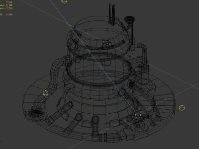 Machinery - Spacecraft - Functional Objects 02 3D model