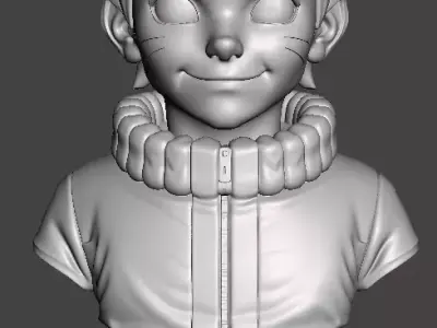 Kid Naruto Uzumaki Bust Free 3D print model