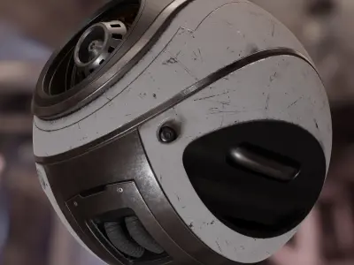 Sci-Fi Spherical Drone Texture