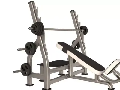 Inclined Press Bench 3D model