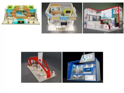 Booth Exhibition Stand G33 3D Model Pack