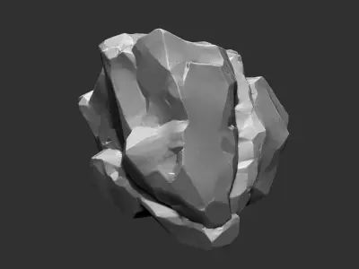 3D Mountain rock Zbrush sculpt 3D model