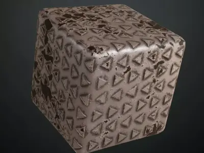 Silver Rust Metal Plate PBR Seamless Texture