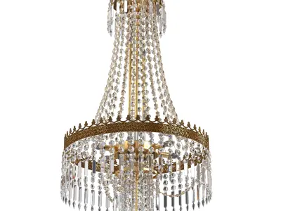 TOCHIC French Empire Crystal Chandeliers 3D model