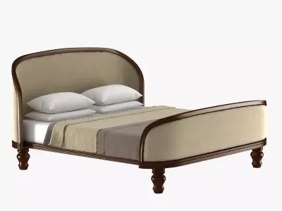 Custom made classic bed 3D model
