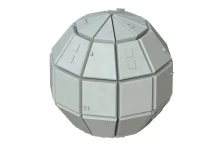 Sci Fi Object No 3462 Low Poly Low-poly 3D model