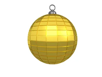 Disco Ball v1 006 Low-poly 3D model