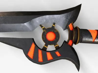 Sci-Fi Sword V6 Low-poly 3D model