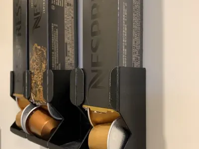 Nespresso Capsule - Wall mounted holder 3D print model