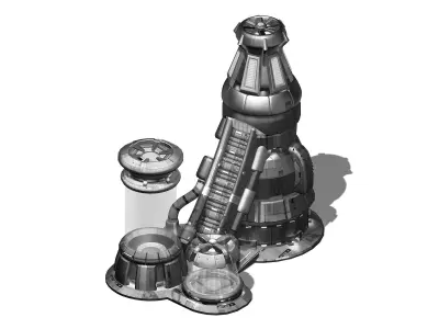 Functional mechanical object 05 3D model
