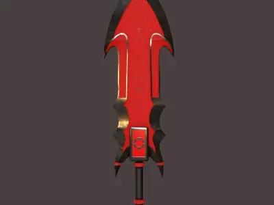Sci-Fi Sword V4 Low-poly 3D model