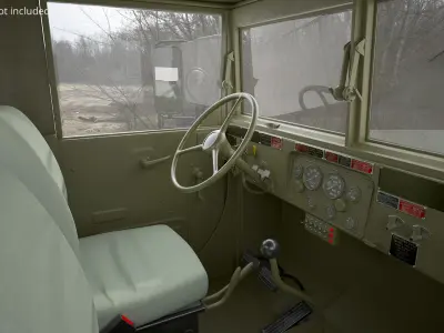  Military Truck with Winch Platform Khaki Used 