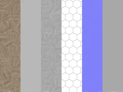 Parquet - Laminate - Wooden floor 3D model 22