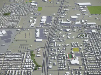 McKinney Low-poly 3D model