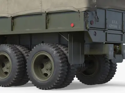  GMC CCKW-353 Military Cargo Truck with Canvas Cover Green Vintage 