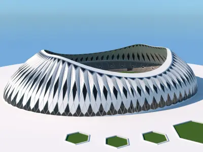 MOON STADIUM 3D model