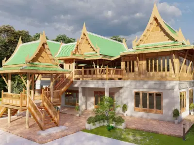 3d model thaihouse group 9 Low-poly 3D model