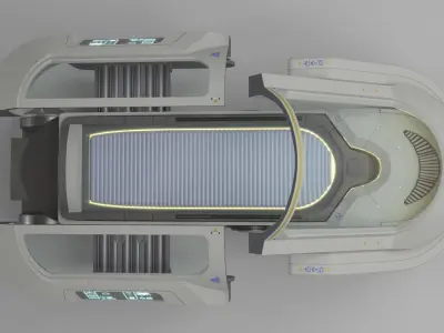 Sci Fi Cryogenic Pod - Cryopod -  3D model