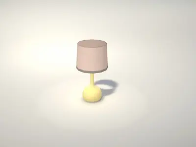 Table Lamp Ceramic Low-poly 3D model