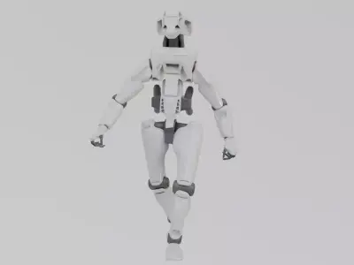 Robot - Operator 006 Low-poly 3D model