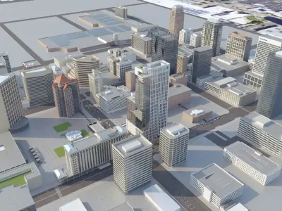 Salt Lake City  America USA Street 3D model