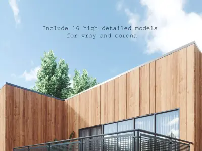 Balcony Railing 3D models for 3ds max 3D model